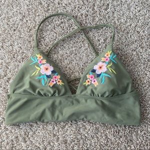 Floral bikini top!